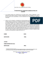 Formato Decalaraciones y Autorizaciones JUGADORES