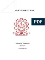 Seminar Report On Wap: Submitted By: Varun Kukna