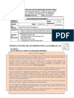 Guía 1 Primer Periodo Octavo Grado