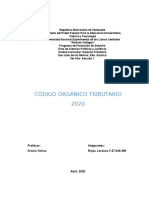 Informe Sobre El Código Orgánico Tributario