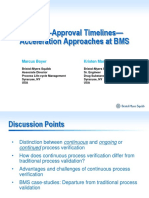 PPQ-to-Approval Timelines - Acceleration Approaches at BMS: Marcus Boyer Kristen Manchester