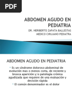 Abdomen Agudo en Pediatría