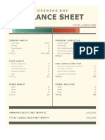 Opening Day Balance Sheet1 (PURE GOLD)