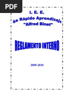 Reglamento Interno Binet - 2009-2010