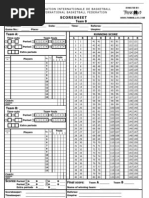 Score Sheet TKDC