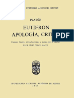 Platón - Ευθύφρων. Ἀπολογία. Κρίτων - Eutifrón. Apología. Critón PDF