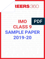 IMO Class 9 Sample Paper 2019 20 PDF