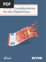 CBDC-Considerations For A Digital Euro