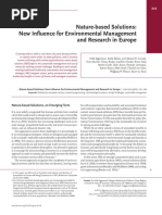 Nature-Based Solutions: New Influence For Environmental Management and Research in Europe