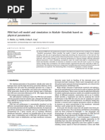 PEM Fuel Cell Model and Simulation in Matlabe Simulink Based On Physical Parameters