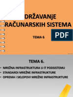 Održavanje Računarskih Sistema: Tema 6