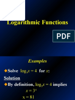 LOGARITHMIC FUNCTIONS ST Arnold