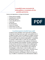 Espacio Mundial Como Escenario de Confrontación Política y Económica de Las Grandes Potencias