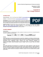 High Voltage Engineering Outline