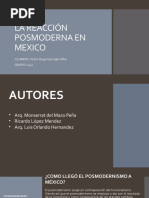 La Reacción Posmoderna en Mexico