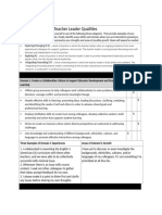 Self-Assessment of Teacher Leader Quali7es