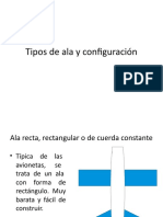 Tipos de Ala y Configuración