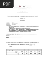 Ingeniería de Gestión Minera: Recarga de Agua Subterránea A B C D E 2.85 3.17 5.11 7.71 24.4 50 100 200 300 1000