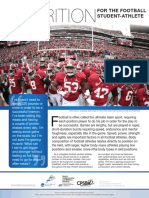 Football Sports Nutrition Fact Sheet Web Version