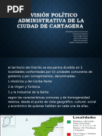 División Político Administrativa de La Ciudad de Cartagena