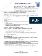 Support de Cours Loi D'ohm PDF