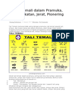 21 Tali Temali Dalam Pramuka