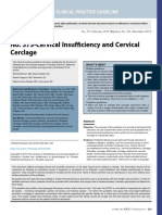 No. 373-Cervical Insuf Ficiency and Cervical Cerclage: Sogc Clinical Practice Guideline