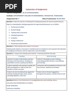 Submission of Assignment: Mr.R.Vivekanandan Government College of Engineering, Thanjavur, Tamilnadu 3 06-05-2020