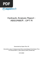 Hydraulic Analysis Report - Absorber: Opt-R