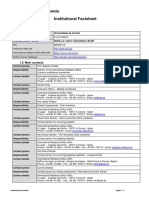 Institutional Factsheet: 1. Institutional Information 1.1. Institutional Details