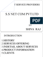 Internet Service Providers: S.S Net Com PVT - LTD