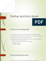 Startup and Shut Down