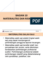 Bagian 10 - Materialitas Dan Risiko Audit