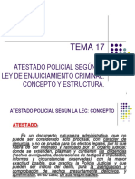 Tema 17 - El Atestado