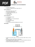 Co6 Experiment: Electrochemistry: Objectives