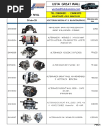 Lista Great Wall PDF