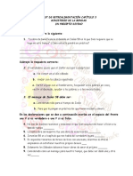 Test de Retroalimentación Capítulo 3 y 4 Ministerio de La Bondad