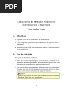 Lab. Met. Numericos - Lab 6.1 (Interpolación y Regresión) PDF