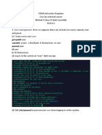 Groupadd User Useradd - G User - S /bin/bash - D /home/user - M User Passwd User Id User Ls - LD /home/user