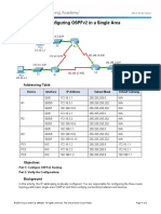 8.2.2.7 Packet Tracer - Configuring OSPFv2 in A Single Area Instructions