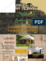 Catalogo de Cabañas y Precios