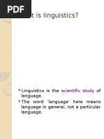 Linguistics - Module 1