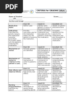 Criteria For Grading Drug Study