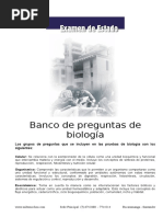 Banco de Preguntas de Biología