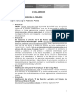 Ayuda Memoria Ley 31012 Ley de Protección Policial