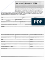 HHT 182 CAV Schools Request Form