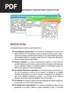 Inversiones en Negocios Conjuntos