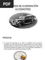 Historia de Iluminación Automotriz