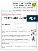 Texto Argumentativo