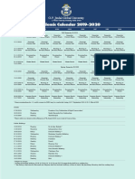 JGU Academic Calendar 2019-2020